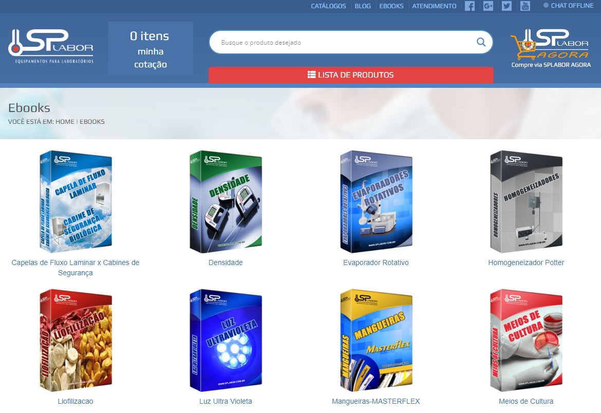 Como adquirir Produtos para Laboratório -Leia nossos E-BOOKS