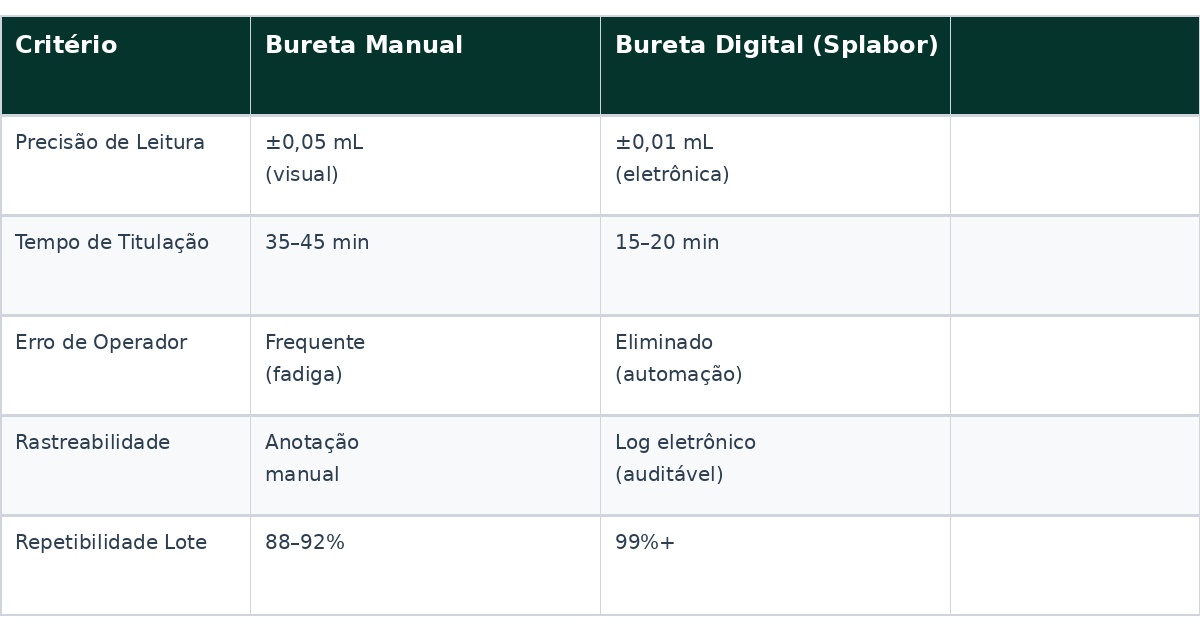 Vantagens da Bureta Digital- Guia do Comprador